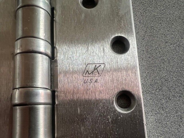 BOX OF 3 T4A3386 4 1/2 X 4 1/2 HW US32D NRP HINGES MADE IN USA USED* ALL WOOD SC