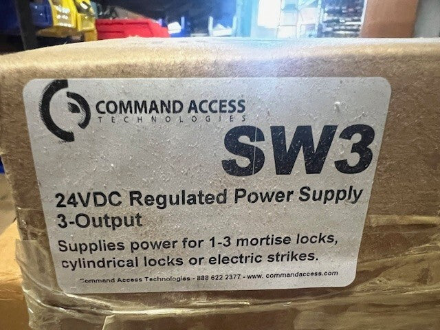Command Access SW3 Regulated 2.4A 27VDC PS  w/ 3  Non-Fused Outputs