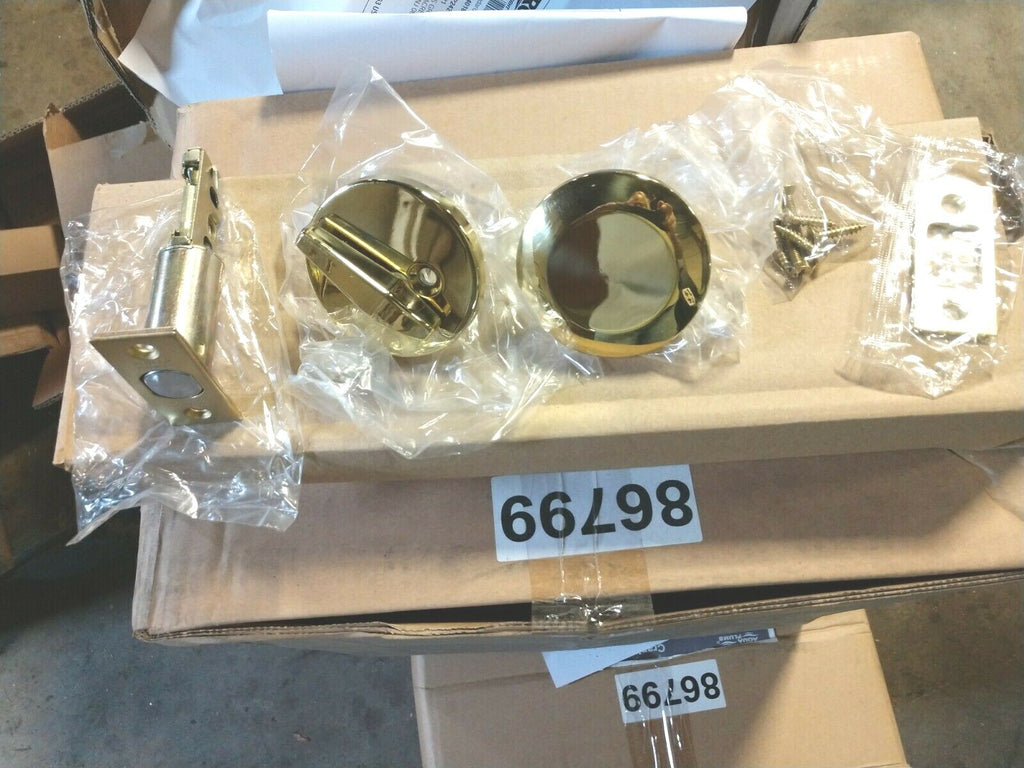 LOCKSMITH SHEILD SECURITY 530167 SINGLE SIDED DEADBOLT 2 3/4" BS US3 POL BRASS