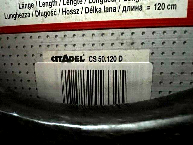 ABUS CITADEL CS50.120D - BIKE CABLE LOCK - BLACK "DETROIT "-