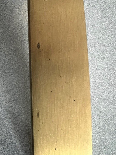 1 EA   SATIN  BRONZE SOLID BRASS COMMERCIAL DOOR PULL 1/2 ROUND  6" CC US10