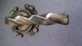 BALDWIN PRIVACY MADRID MORTISE SET IN DISTRESSED HAMMERED ANTIQUES BRASS PRIVACY