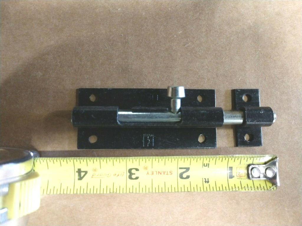 HAGER MADE IN USA BLACK SLIDE BOLT 3"