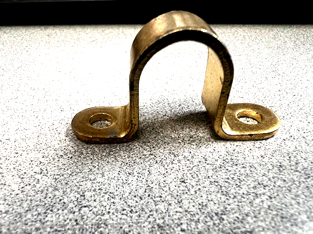 VERTICAL ROD EXIT DEVICE ROD GUIDE BRASS FINISH (MAKE UNKNOWN)