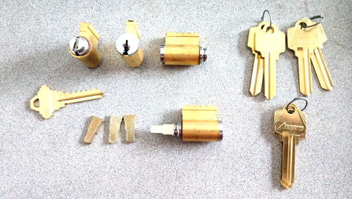 4 EACH ARROW LOCK H SERIES 6 PIN CYLINDERS W/ SC KEYWAY