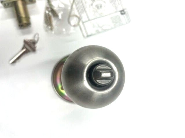LOCKSMITH SMR IP 53B SCHLAGE C ENTRY US32D 2 3/8" BACKSET KNOB MINT