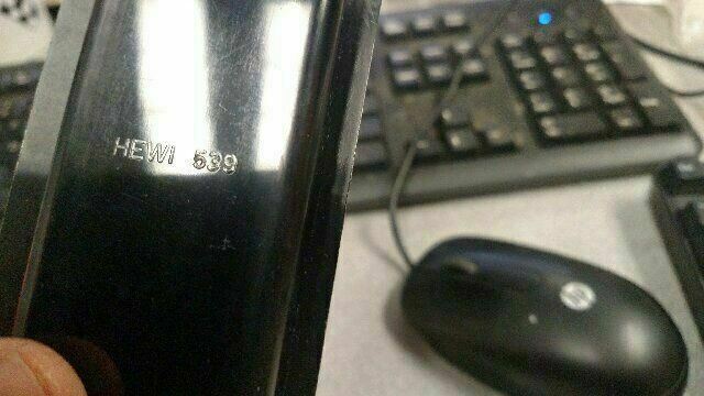 HEWI FLUSH POLYAMIDE HANDLE BLACK #539 NOS