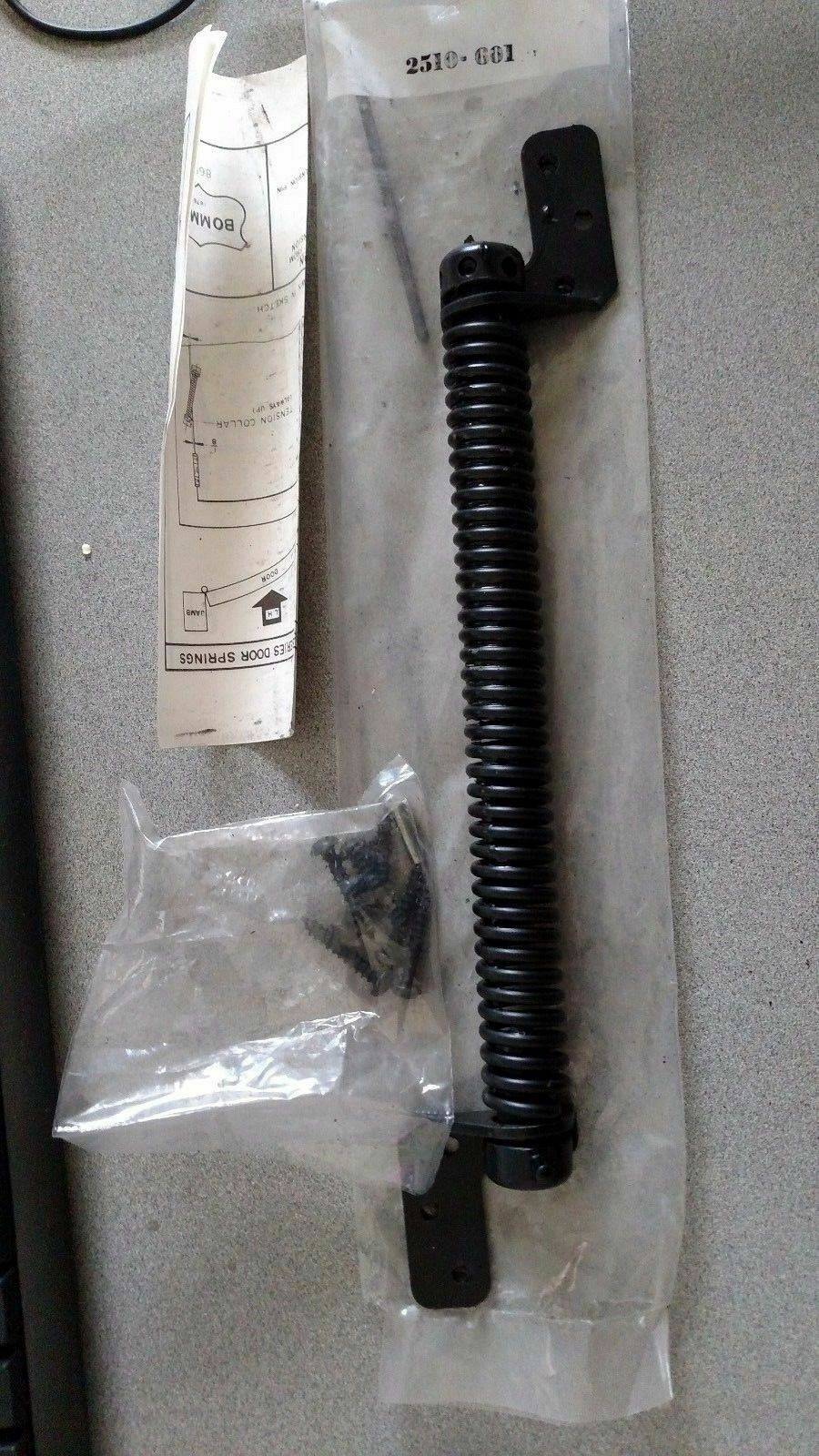 Bommer 2510 13 7/16" Auxiliary Steel Springs Ansi K87444 BLACK COIL DOOR SPRING