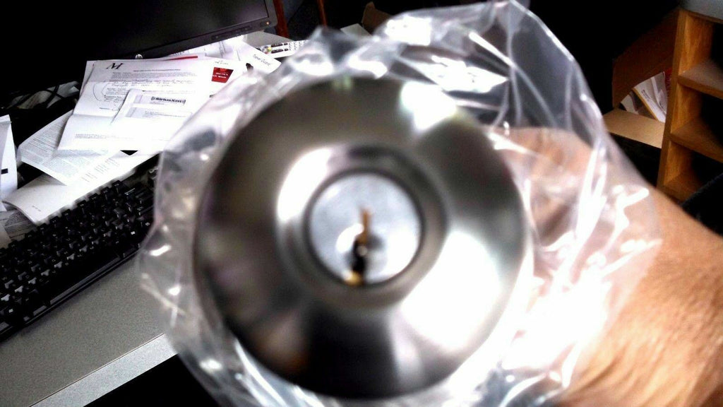 LOCKSMITH SMR IP 80 B SCHLAGE C CLASSROOM US32D 2 3/8" BACKSET ORBIT KNOB MINT