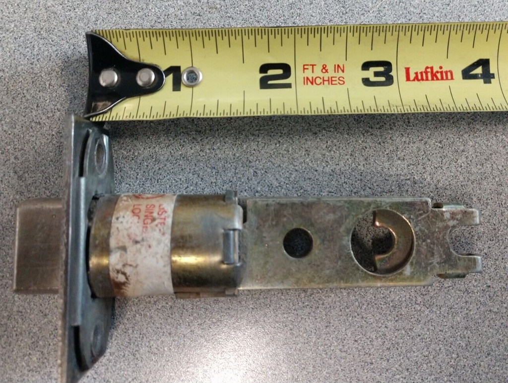 CORBIN RUSSWIN TUBULAR SPRING LATCH 2 3/4"BS US26D