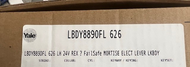 ACCENTRA  LBDY 8890 FL 626 LH REX FAIL SAFE FS LOCK BODY ONLY ASSA ABLOY