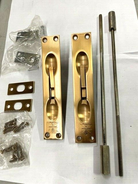 IVES  FB457US10  AKA 457B10 12 INCH FLUSH LEVER BOLT SET OF TWO US10 DULL BRONZE
