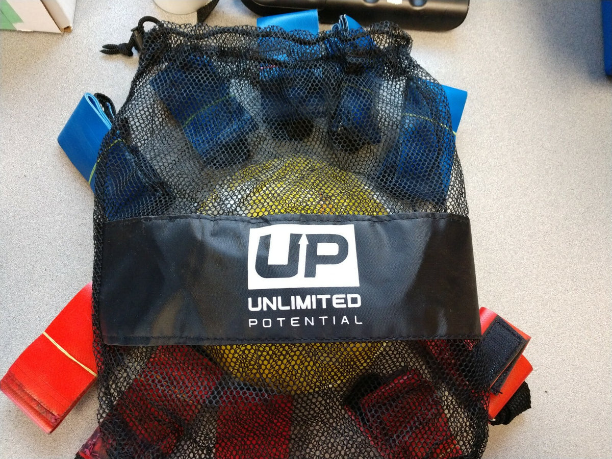 GARAGE FIT FLAG FOOTBALL (10 PLAYERS) WITH YELLOW END ZONE DISCS AND CARRYBAG