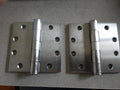 2 EACH STANLEY CB168 4 1/2" X 4 1/2" US26D HEAVY WEIGHT HINGES