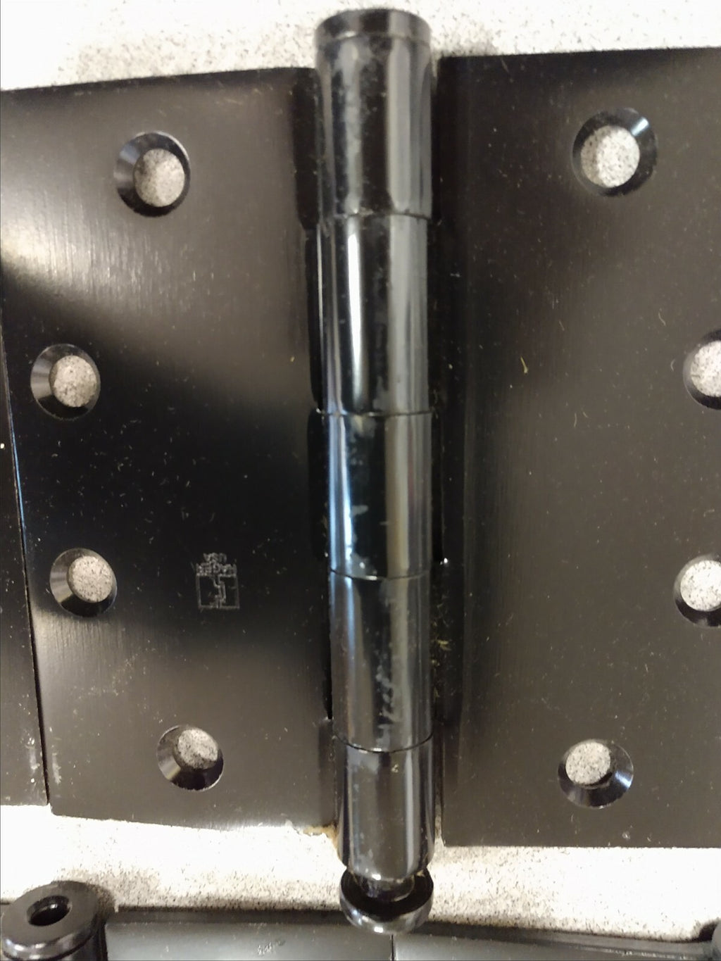 5 EACH HAGER HINGE 1279 4.5 H X 4.5 W  L1 BLACK PAINTED LESS FASTENERS  