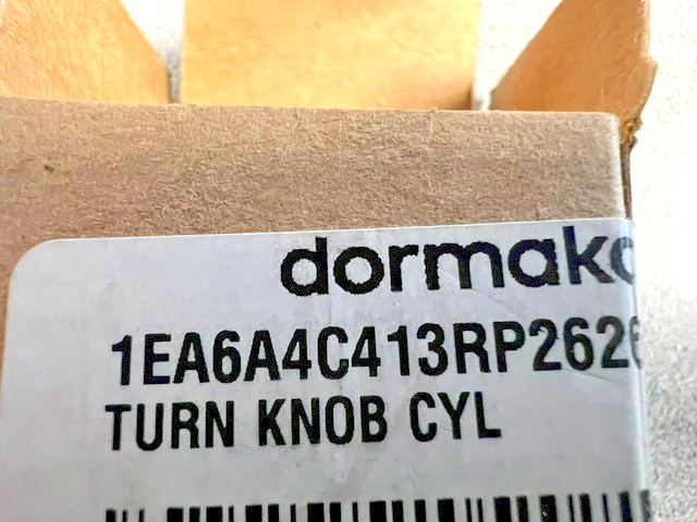 DORMA BEST 1EA6A4C413RP2 626 HANDI CAP MORTISE THUMBTURN 1 1/4" AR CAM