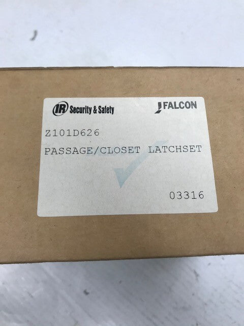 Falcon Lock  Z101D 626  PASSAGE Lock US26D 2 3/4" BACKSET