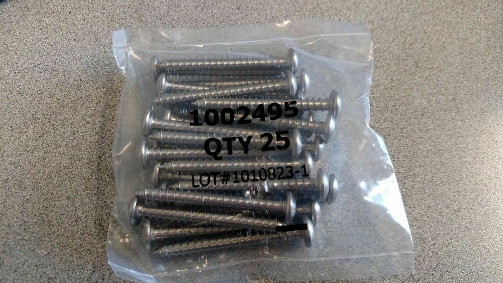 BAG OF 25 BOBRICK 1002495 M4  TORX SCREW X 2" #12 X 2 STAINLESS STEEL
