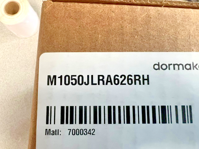 DORMA KABA STOREROOM M 1050 J LR A 626 RH W/ SFIC HOUSING LESS CORE
