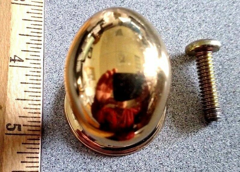 BALDWIN HARDWARE EGG CABINET PULL 4939 X 4902 BASE US3 NOS