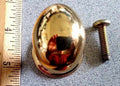 BALDWIN HARDWARE EGG CABINET PULL 4939 X 4902 BASE US3 NOS
