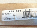 2 EA IVES 458 B 26 12 INCH FLUSH BOLTS POL CHROME US26 MADE IN USA