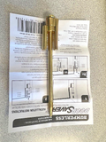 DOOR SAVER II PERFECT PRODUCTS BUMPERLESS BRASS PLATE
