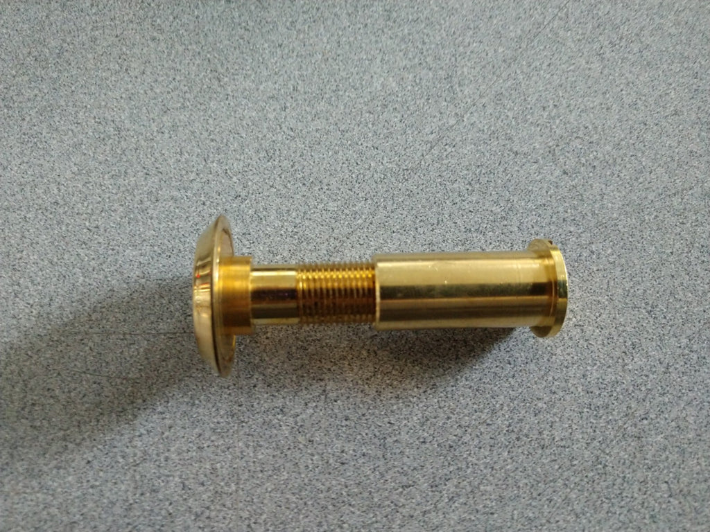 DOOR VIEWER 200 DEGREE PEEP HOLE POLISHED BRASS FINISH