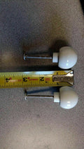 CABINET PULL (PAIR) WHITE ROUND
