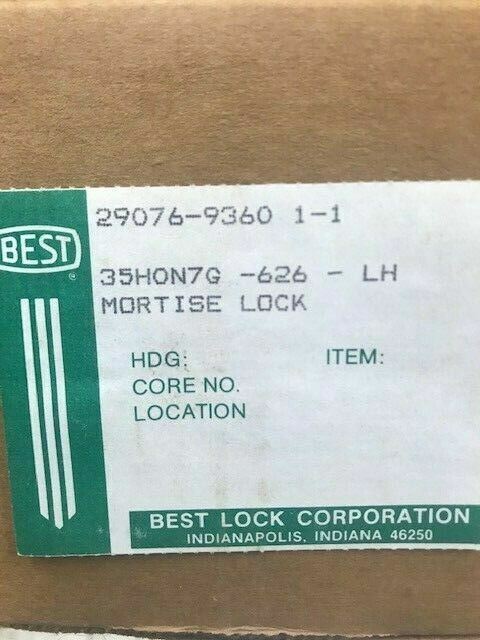 BEST LOCK  35H0N7G-626 PASSAGE MORTISE SET (DISCONTINUED)