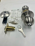 LOCKSMITH SMR IP 53B UL US 32D  SCHLAGE C ENTRY US32D 2 3/4" BS ORBIT KNOB MINT
