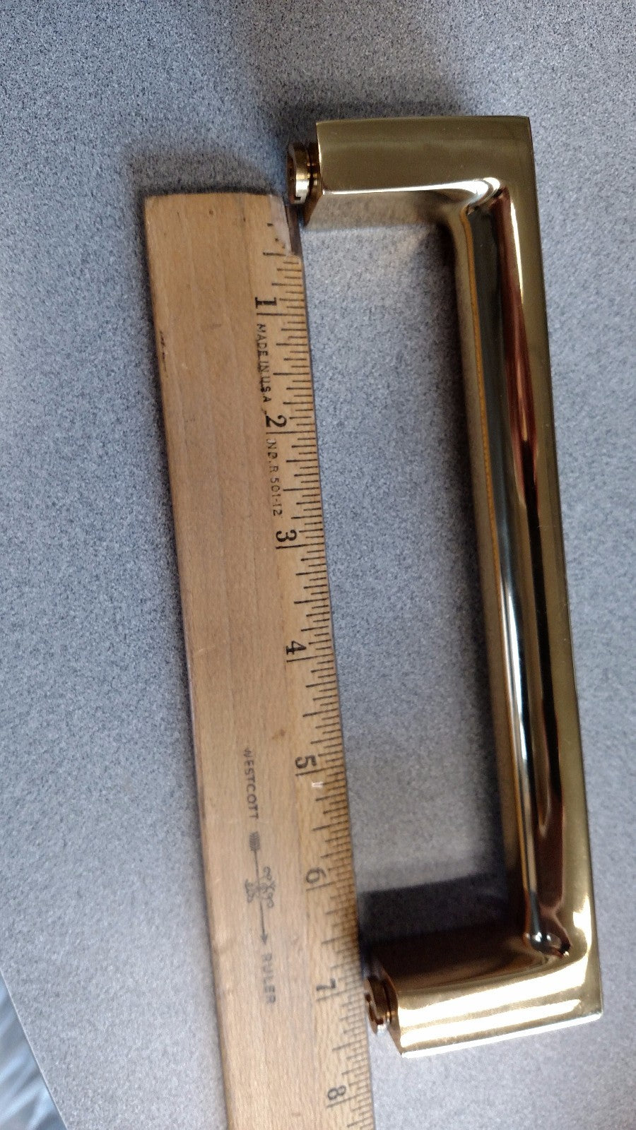 SOLID POLISHED BRASS PULL  ARCHITECTURAL QUALITY