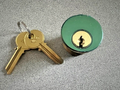 YALE KEYWAY MORTISE CYLINDER 1" 5 PIN 0 BITTED   US3 AR CAM