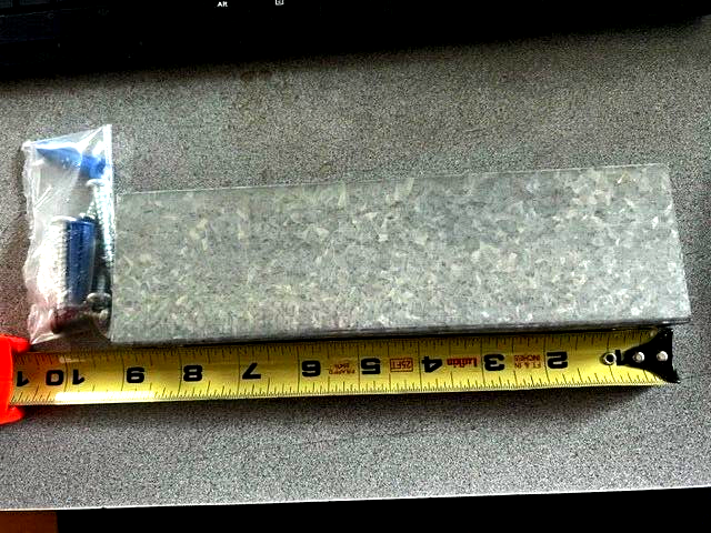 COMMERCIAL BATHROOM INTERNAL REPLACEMENT STEEL U BRACKET FOR 1" PANEL 8 3/4"