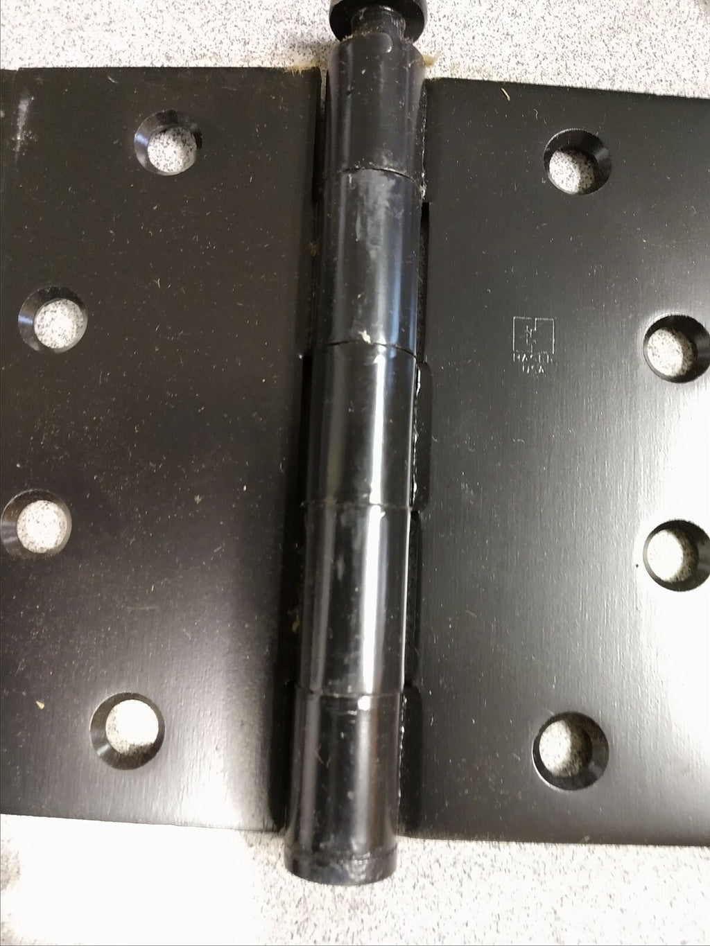 5 EACH HAGER HINGE 1279 4.5 H X 4.5 W  L1 BLACK PAINTED LESS FASTENERS  