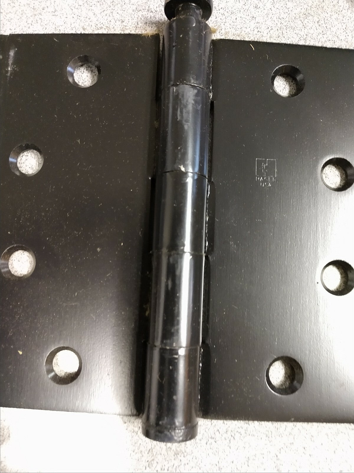 5 EACH HAGER HINGE 1279 4.5 H X 4.5 W  L1 BLACK PAINTED LESS FASTENERS  