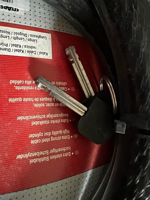 ABUS CITADEL CS50.120D - BIKE CABLE LOCK - BLACK "DETROIT "-