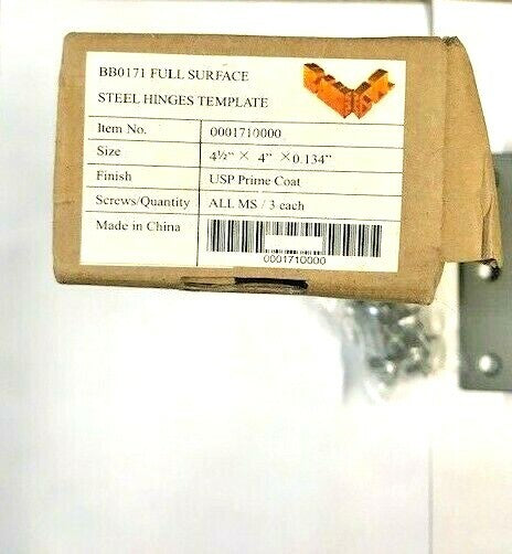 3 EACH BAH BB0 171 4 1/2  USP  FULL SURFACE HINGES 