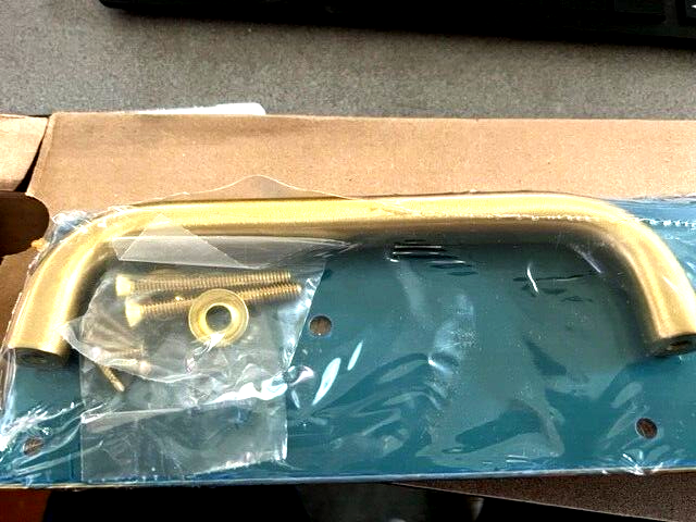ROCKWOOD HARDWARE DP603 4 X 16" PULL & PLATE US4 X TEK SCREWS 8" CC PULL
