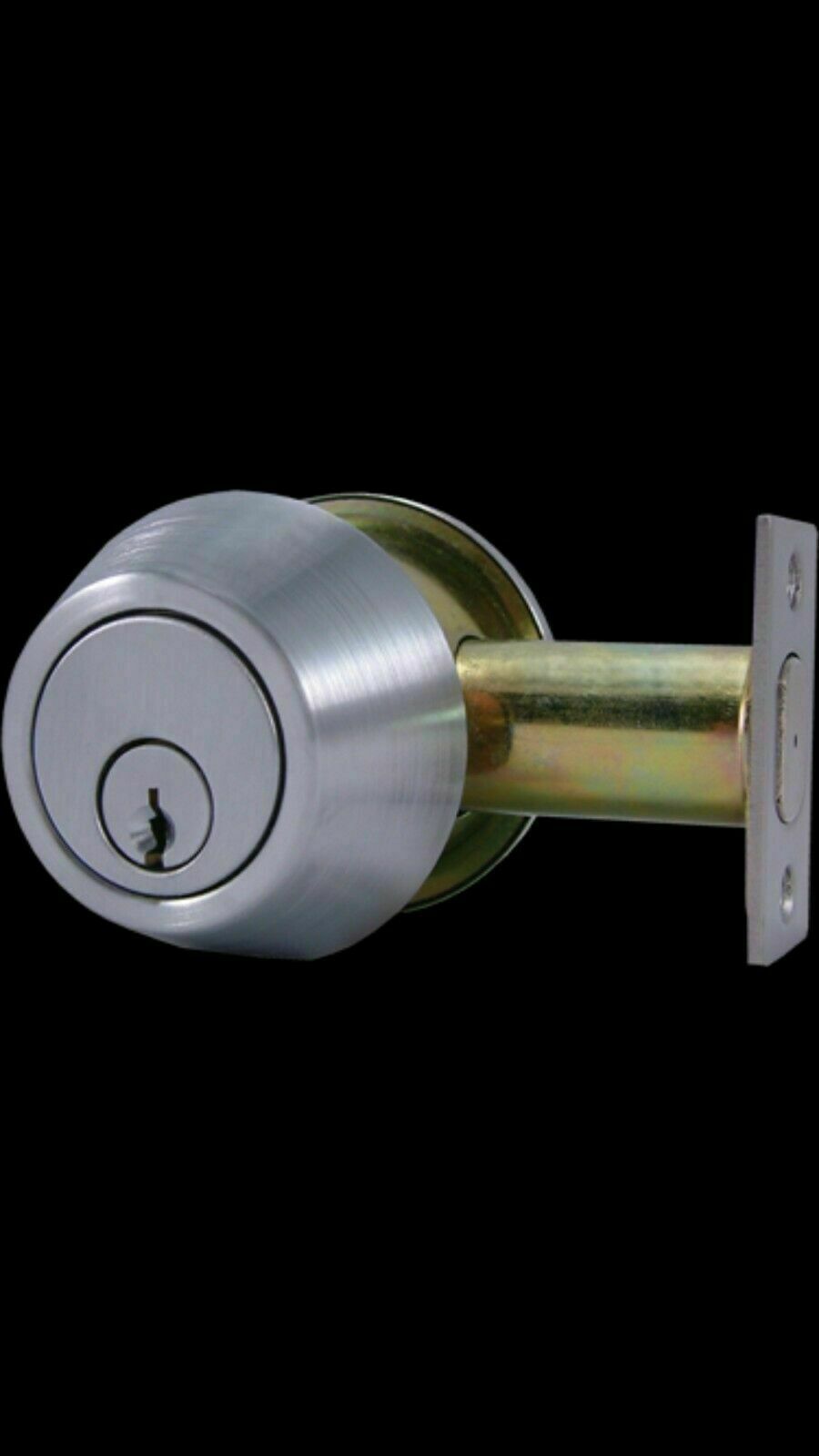 Design Hardware D2-S  US26D, Single Cylinder Deadbolt, New in box Schlage C kway