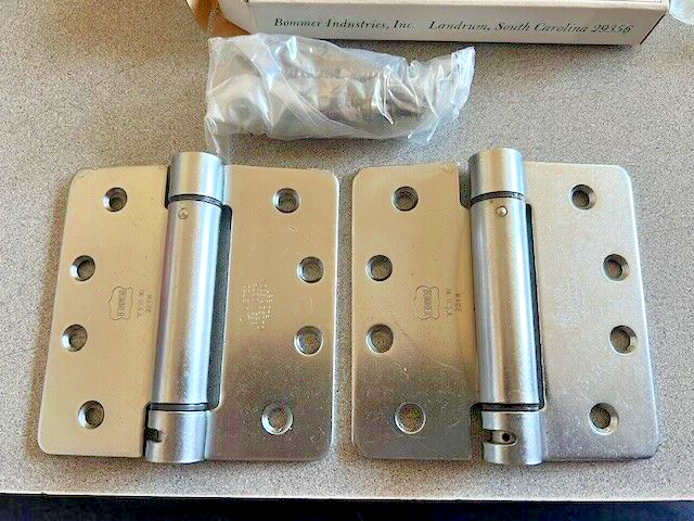 2 EACH BOMMER 4311 4 X 4 UL SPRING HINGE US26D