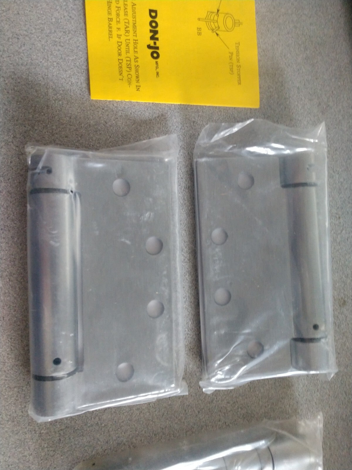 DON JO CP74545-652 Combo Pack Hinge, Full Mortise 4 1/2"