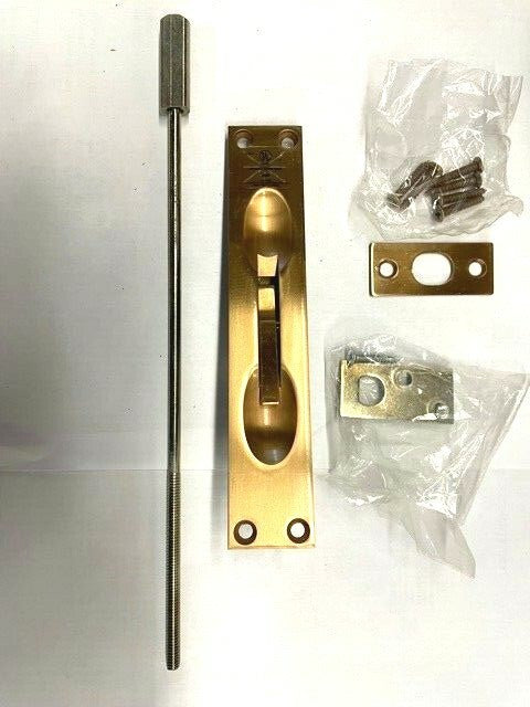 IVES  FB457US10  AKA 457B10 12 INCH FLUSH LEVER BOLT SET OF TWO US10 DULL BRONZE