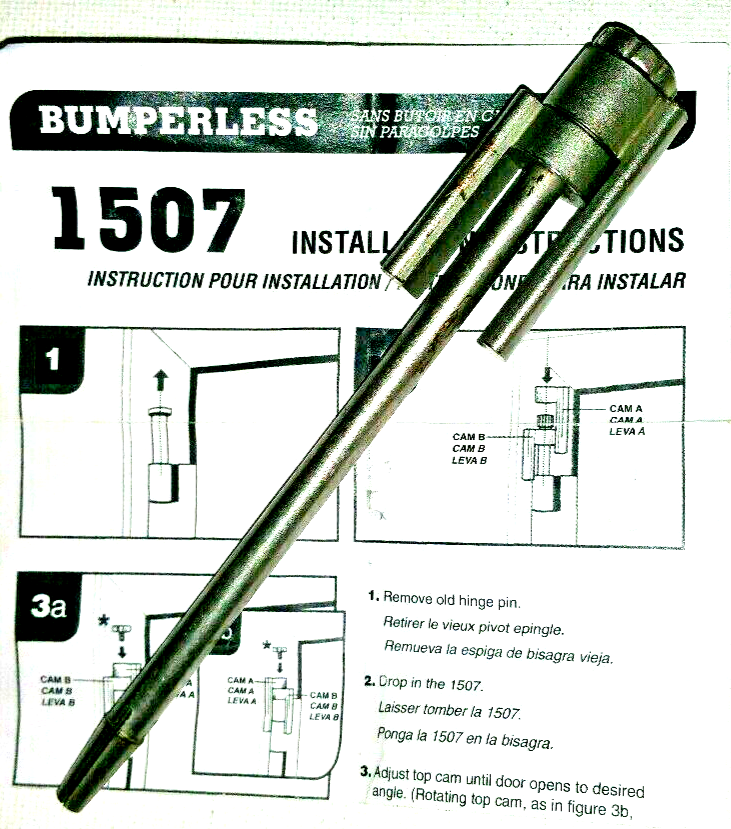 DON JO BUMPERLESS DOOR SAVER IN CHROME # 1507