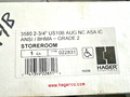 HAGER 3580 US10B AUG NC ASA IC LESS SFIC CORE STOREROOM HAGER 022831
