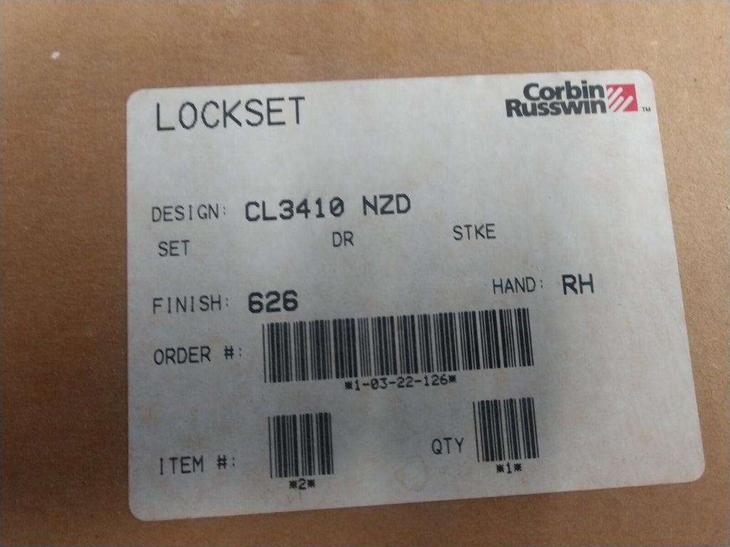 CORBIN RUSSWIN CL 3410 NZD 626 GRADE 1 PASSAGE (REVERSIBLE) DULL CHROME NOS