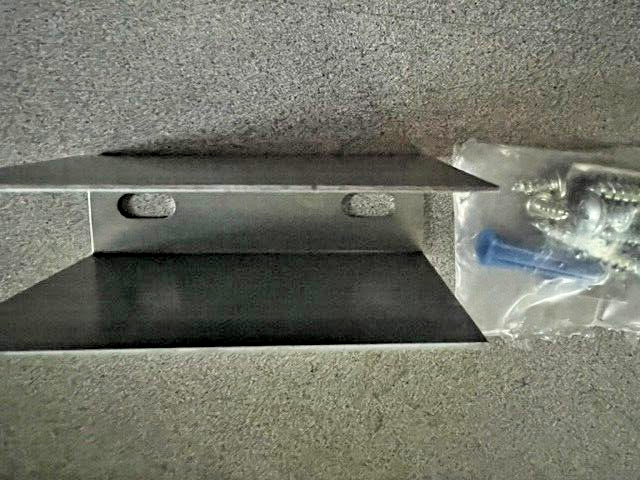COMMERCIAL BATHROOM INTERNAL REPLACE STEEL U BRACKET FOR 1 1/8"  PANEL 3 3/4"