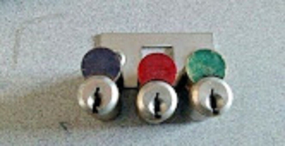 CORBIN RUSSWIN 8000CT6 TEMP CORE CHOOSE RED,BLUE,GREEN W CONT & OP KEY LOCKSPORT