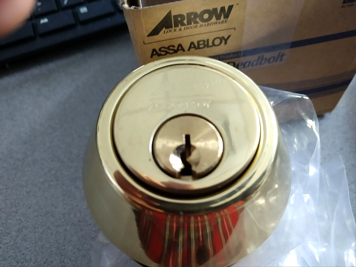 ARROW LOCK DBX61X605 CS SINGLE CYL DEADBOLT SC C KW ADJ B BSS