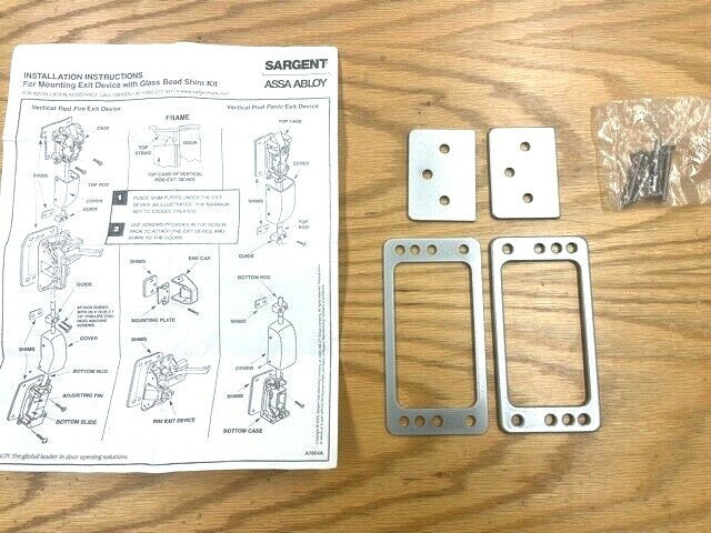1ea. Sargent 558 / 568 / Arrow SH65  Shim kit for rim exit device